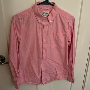 Place pink button-down shirt, kids’ size XL (14)